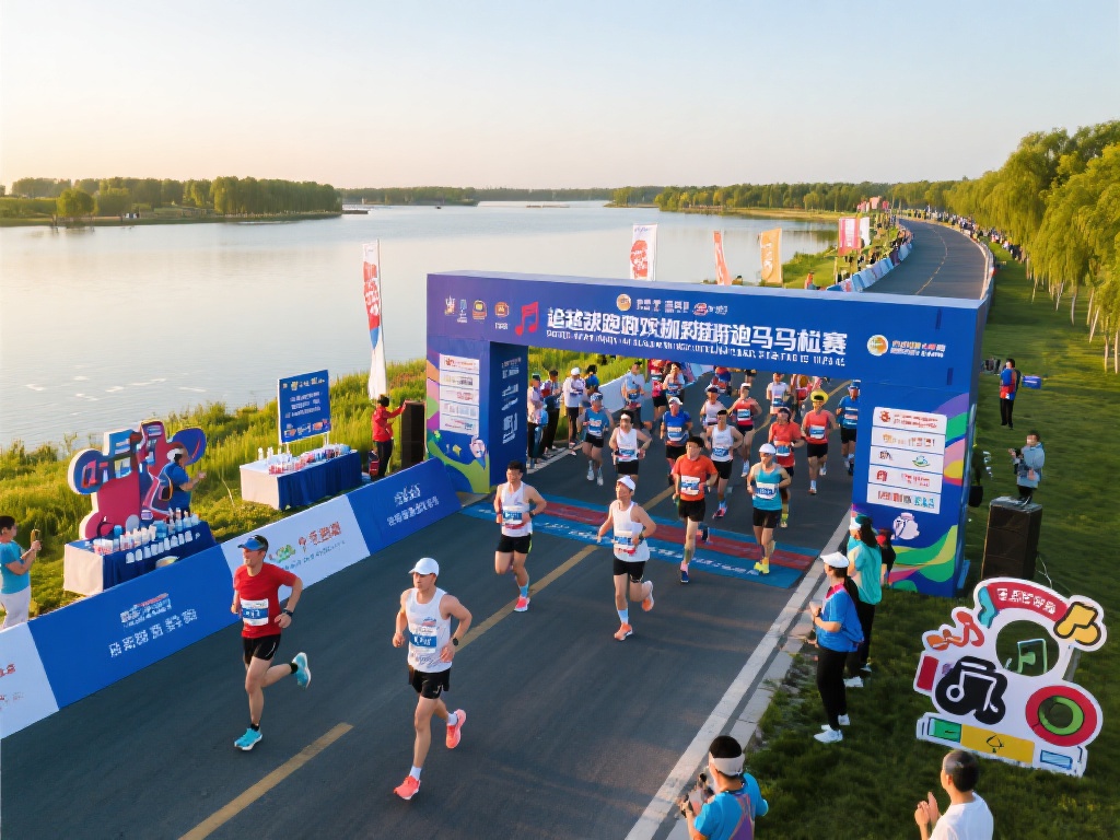 追求速度与欢乐并存
这次马拉松赛事贯穿